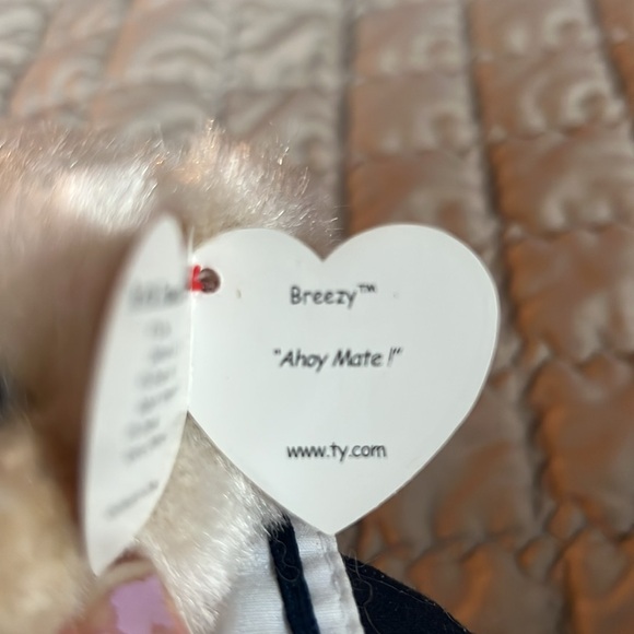 Ty Beanie Baby Breezy The Bear Attic Treasures Stuffed Animal Plush sailor - Picture 4 of 4